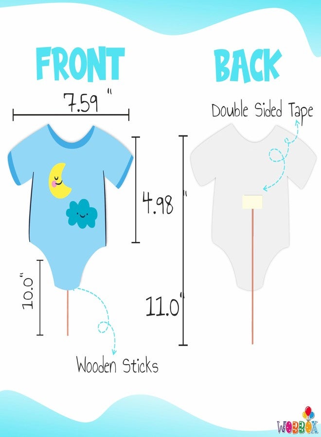 Wobbox Baby Shower Decoration Items| Baby Shower Ceremony Photo Booth Props for Photoshoot, Milestone Crad& Mom to Be Sash, Godh Bharai Ceremony Decoration Kit-(FP552) - Image 3